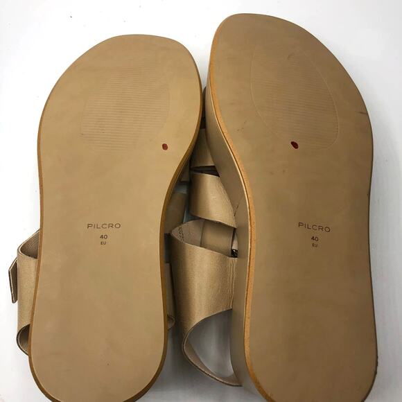 Anthropologie x Pilcro Tan Platform Leather Fisherman Sandals Size EU 40 / US 10 - Picture 5 of 8